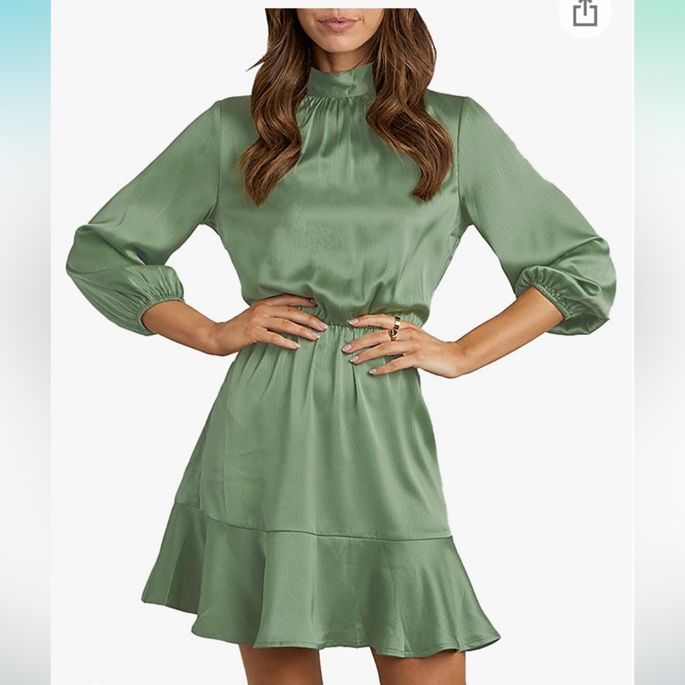 Satin short dress size small